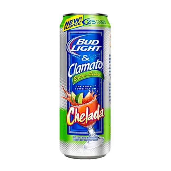 Bud Light & Clamato Chelada Extra Lime 25oz Can